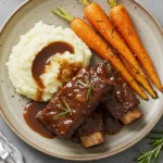 Easy Rich Boneless Short Ribs in a Pan Recipe Step by Step.