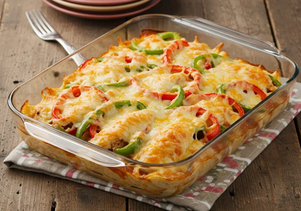 Cheesy Baked Fajita Chicken Easy Recipe