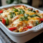 cheesy baked chicken fajita
