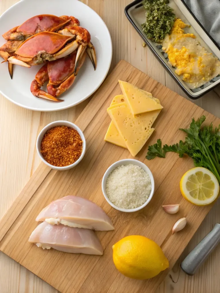 ingredients for recipe for chicken chesapeake
